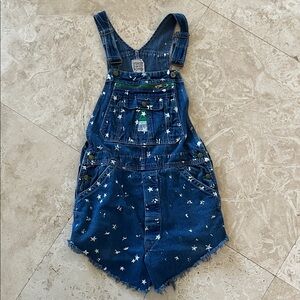 Blue Starry Denim Overalls